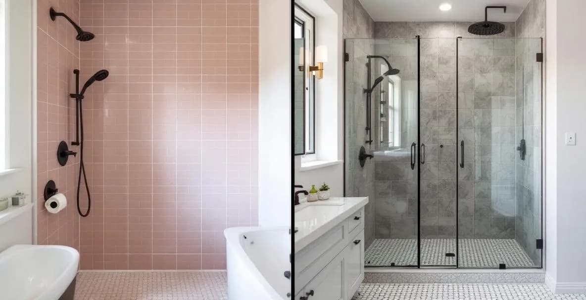 Avant-après d'une rénovation de salle de bain complète