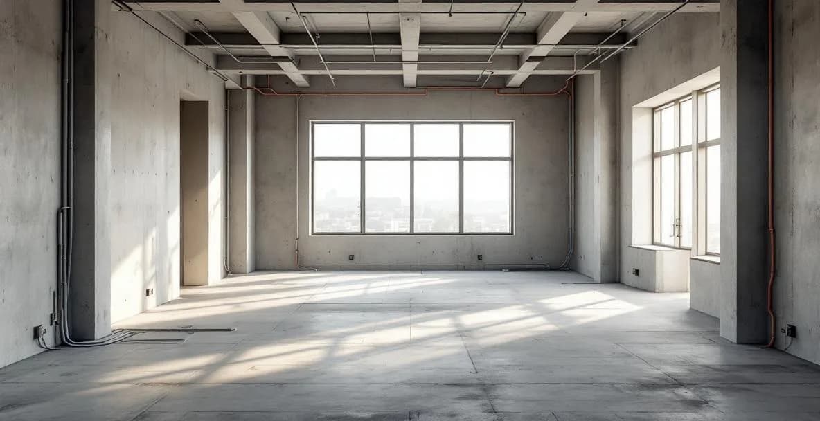 Appartement neuf livré brut avant travaux de finition