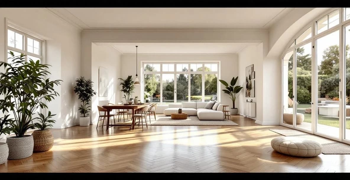 Intérieur rénové d'une maison dans les Yvelines