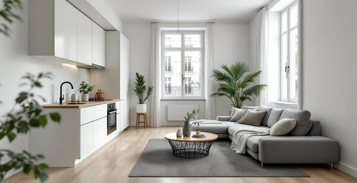 Studio rénové moderne prêt pour la location meublée